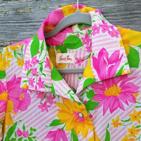 Vintage Floral House Robe - Picture 2 of 4